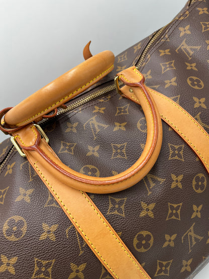 Louis Vuitton Keepall Bag Monogram Canvas, Brown, Canvas, Travel Bag