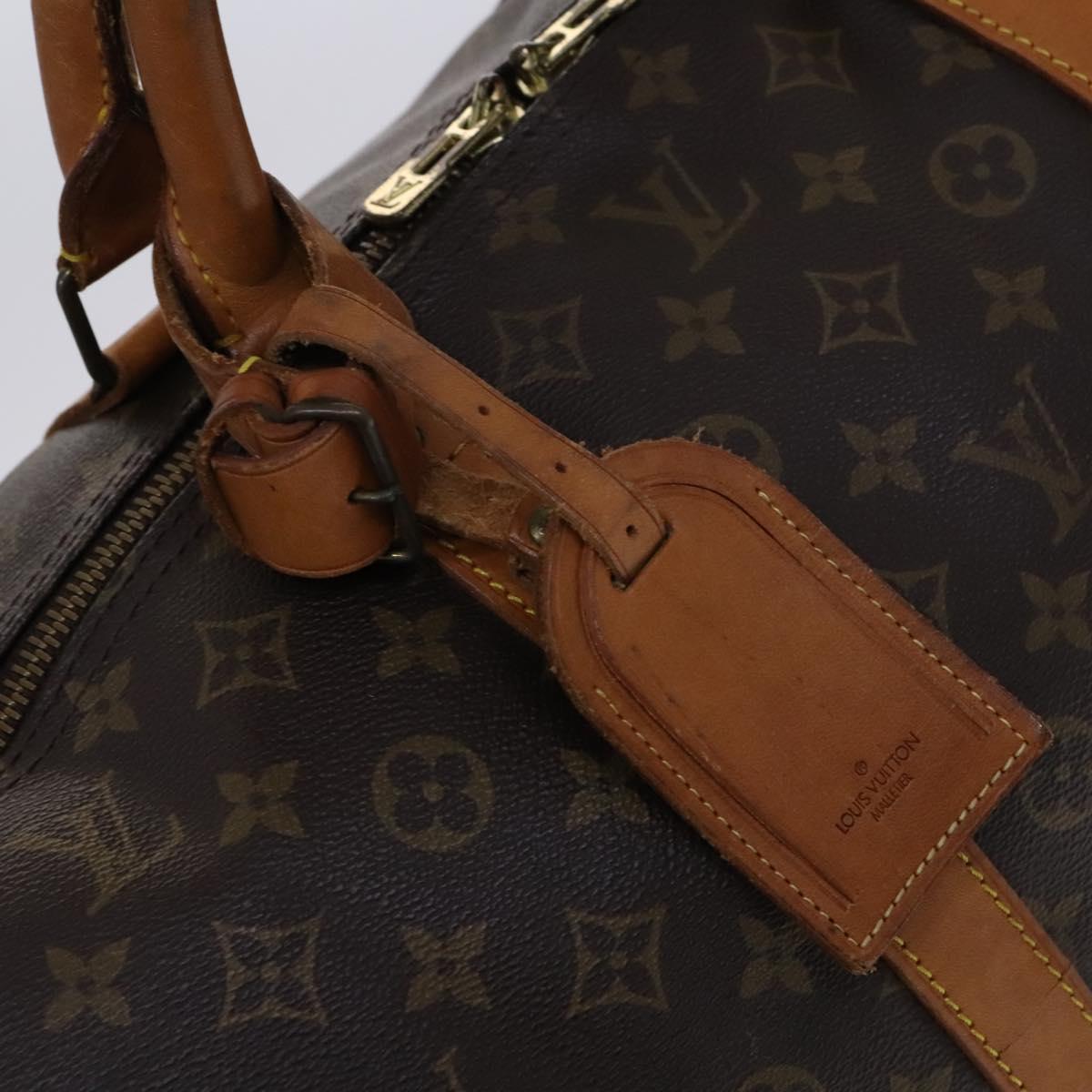 Louis Vuitton Keepall 60, Brown, Canvas, travel