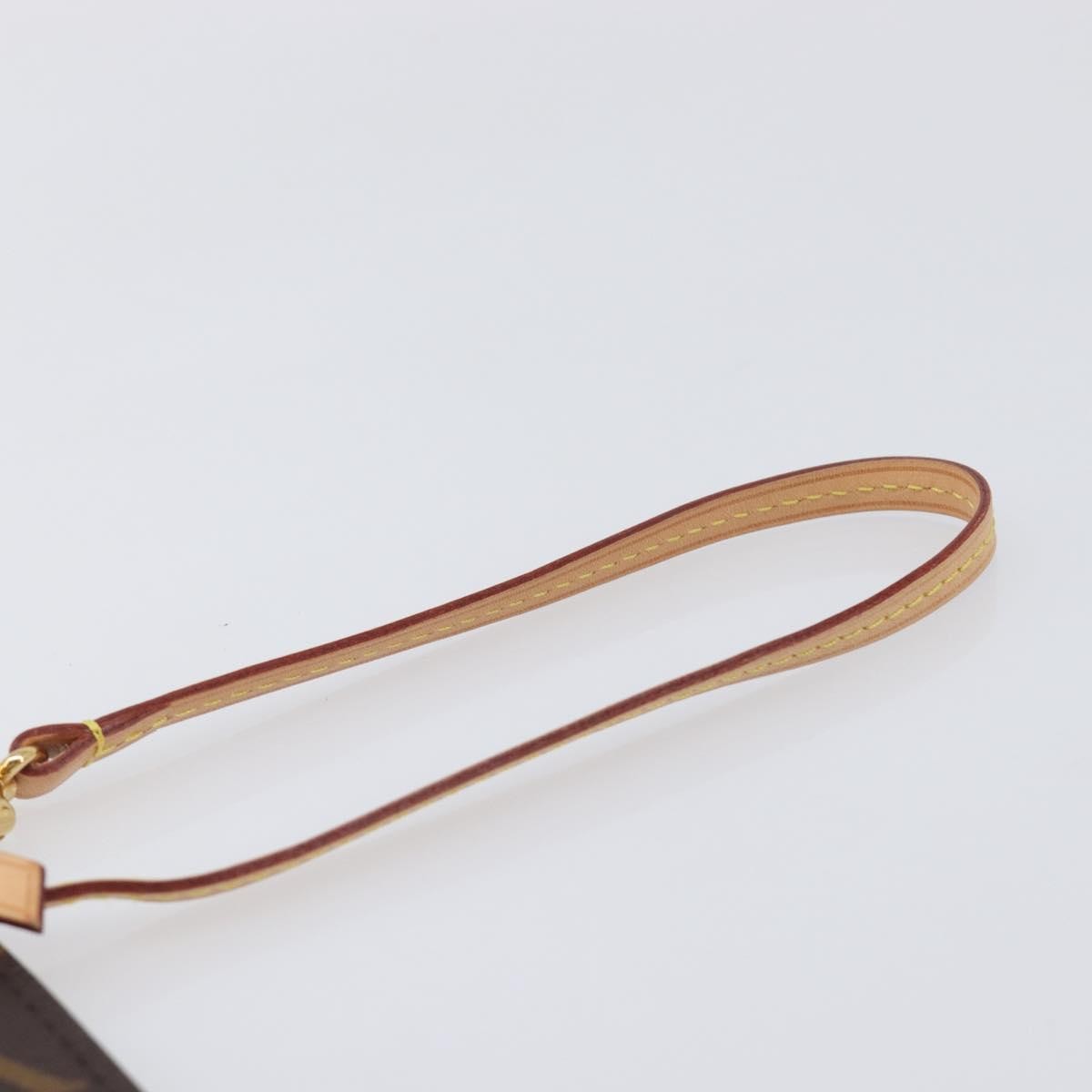 Louis Vuitton Neverfull Pochette Monogram Canvas, Brown, Canvas, Clutch