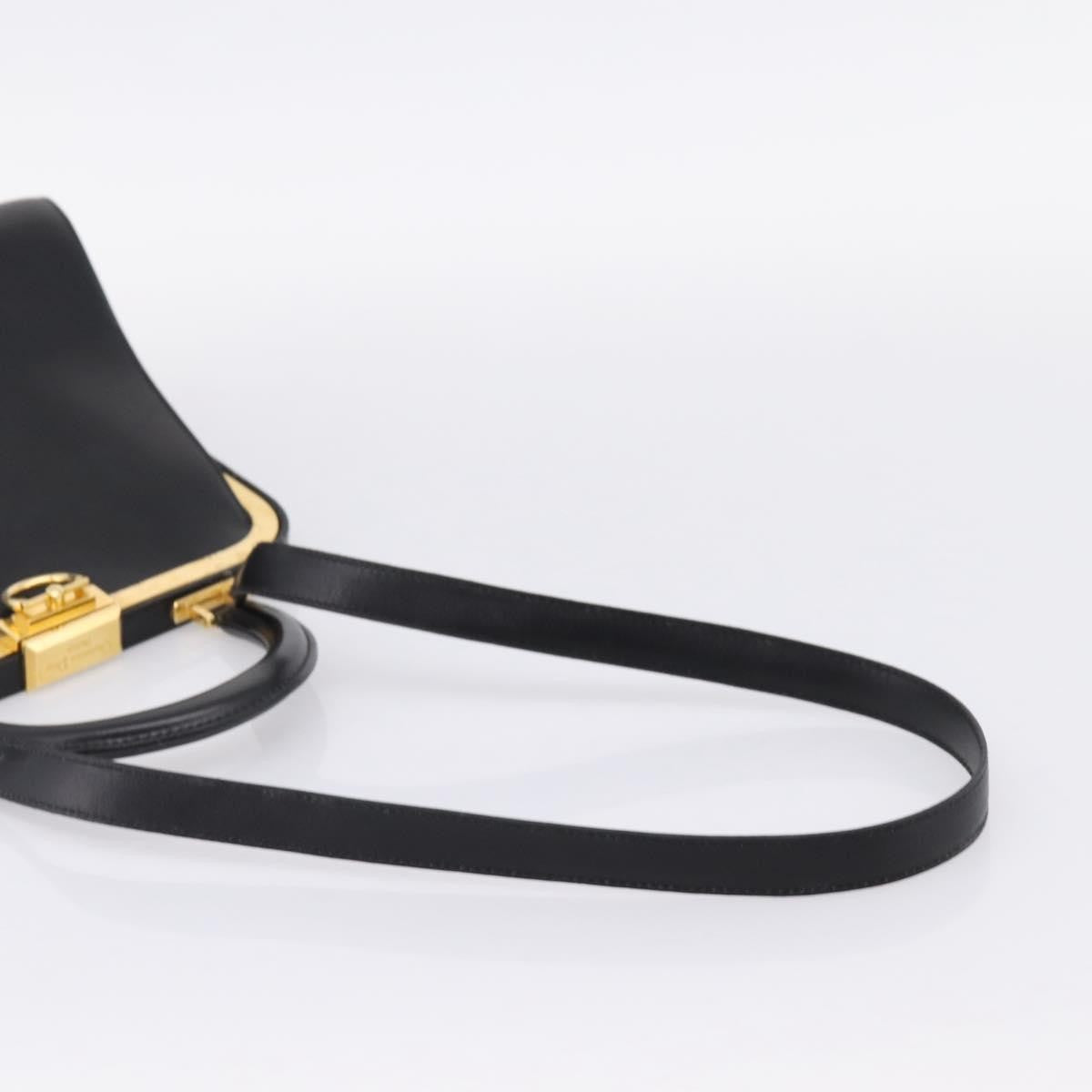 Christian Dior Shoulder Leather, Black, Leather, Shoulder Bag