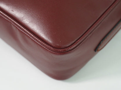 Cartier Must de Cartier Leather, Burgundy, Leather, Shoulder Bag