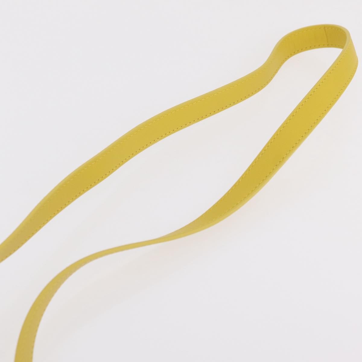 Bottega Veneta Shell Leather, Yellow, Leather, Handbag