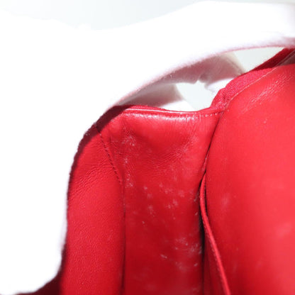 Chanel Vintage Classic Double Flap Bag Quilted Wool, RED, COTTON, Shoulder bag