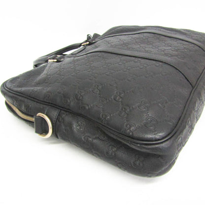Gucci Convertible Guccissima Leather, Black, Leather, Briefcase