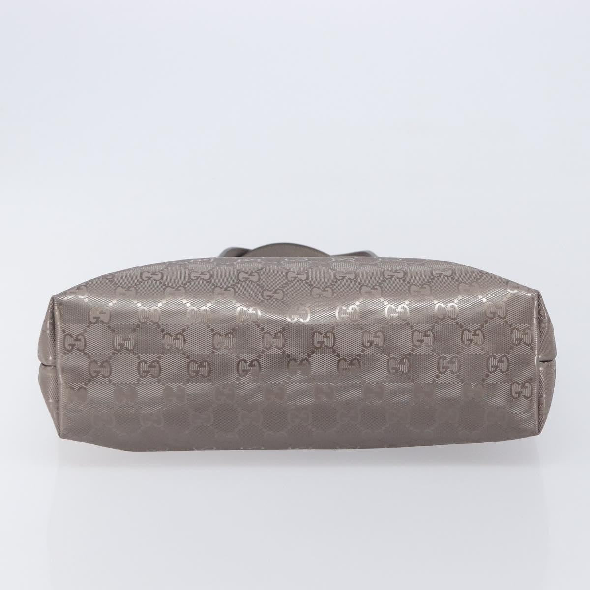 Gucci Tote GG Imprime, Silver, Canvas, Tote Bag