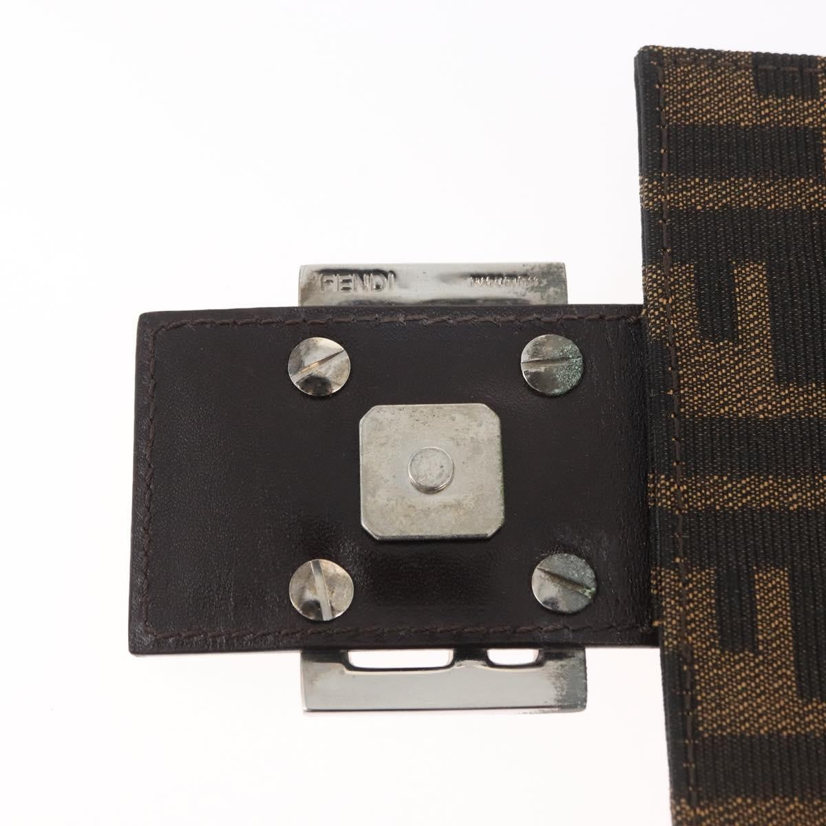 Fendi Baguette Zucca Canvas, Brown, Canvas, Handbag