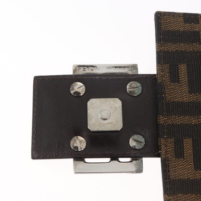 Fendi Baguette Zucca Canvas, Brown, Canvas, Handbag
