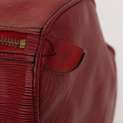 Louis Vuitton Keepall 50, Red, Leather, travel