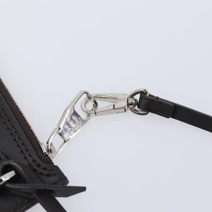 Louis Vuitton Neverfull Pochette Leather, Brown, Leather, Clutch
