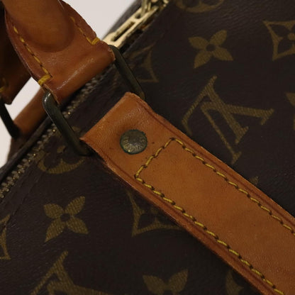 Louis Vuitton Keepall Bag Monogram Canvas, BROWN, CANVAS, Travel bag