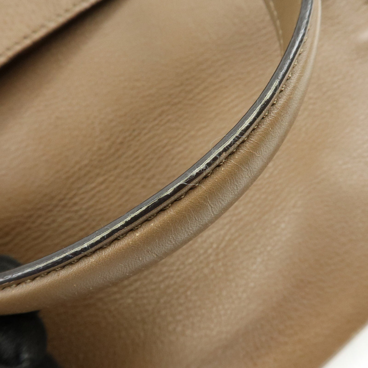 Fendi Boxy Leather with Pequin Canvas, Brown, Leather, Tote Bag