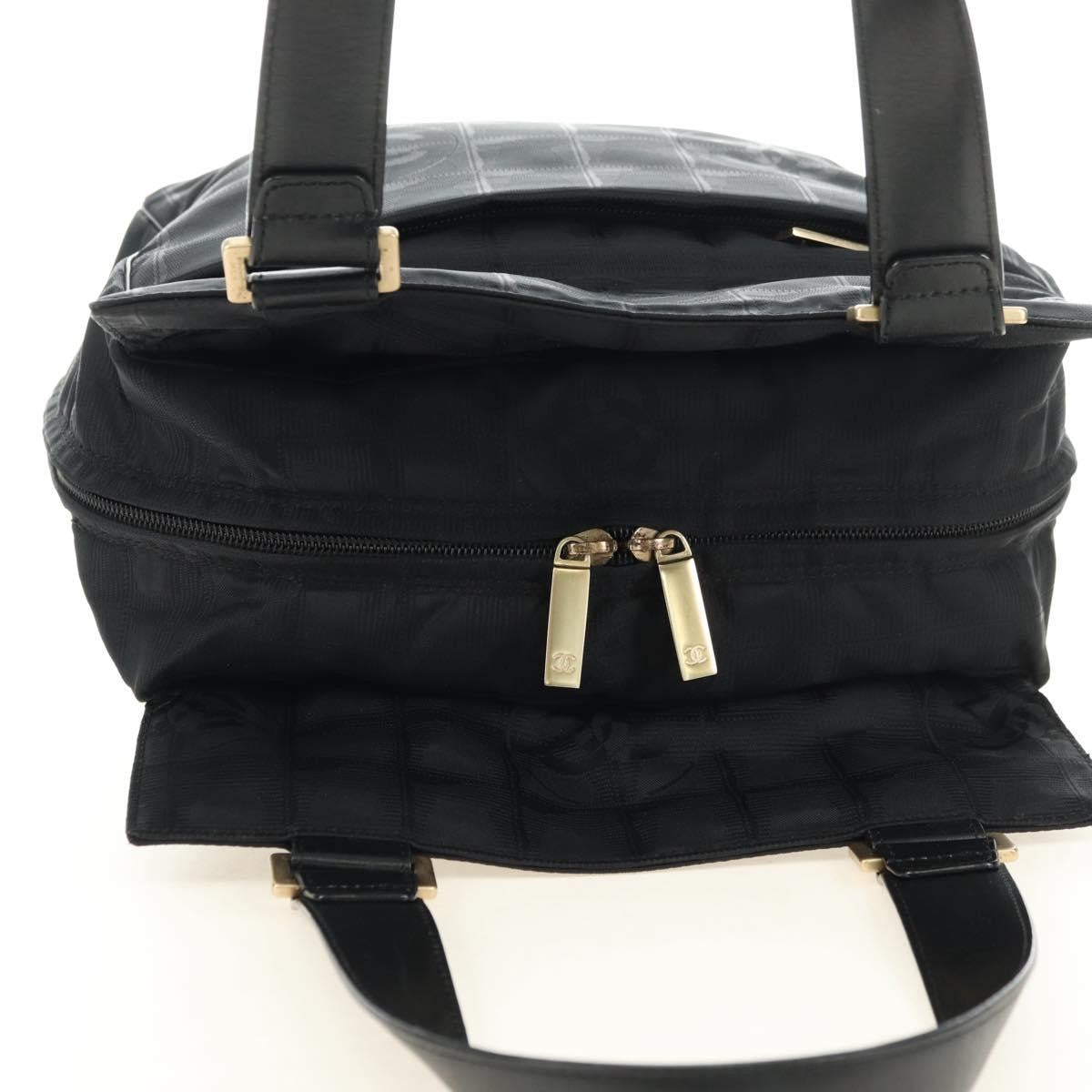 Chanel Travel Line Nylon, Black, Nylon, Tote Bag