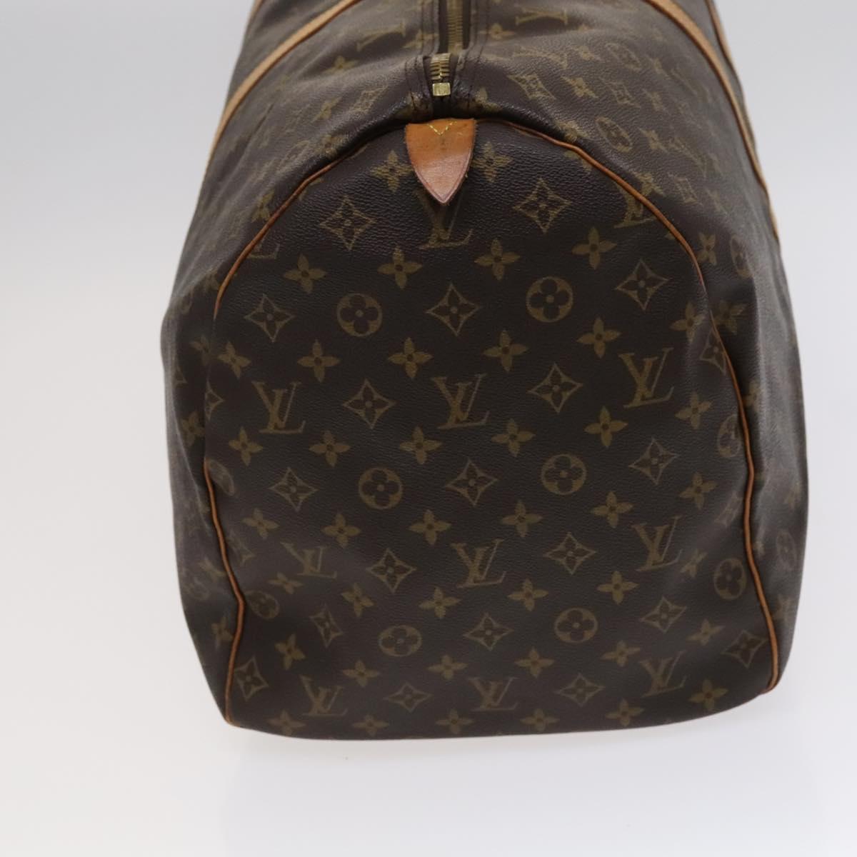 Louis Vuitton Keepall 60, Brown, Canvas, travel