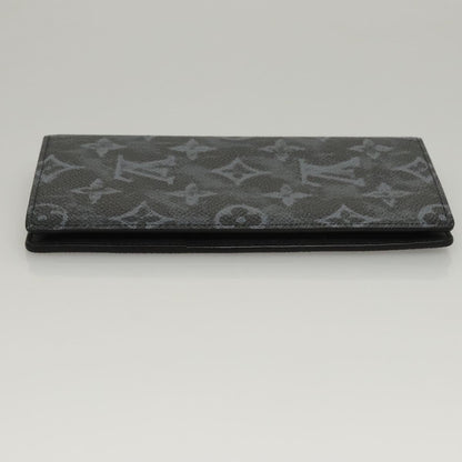 Louis Vuitton Brazza, Black, Canvas, wallet