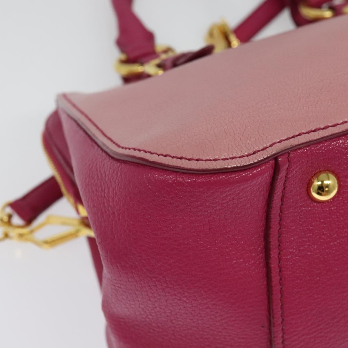 Miu Miu Madras, Pink, Leather, handbag