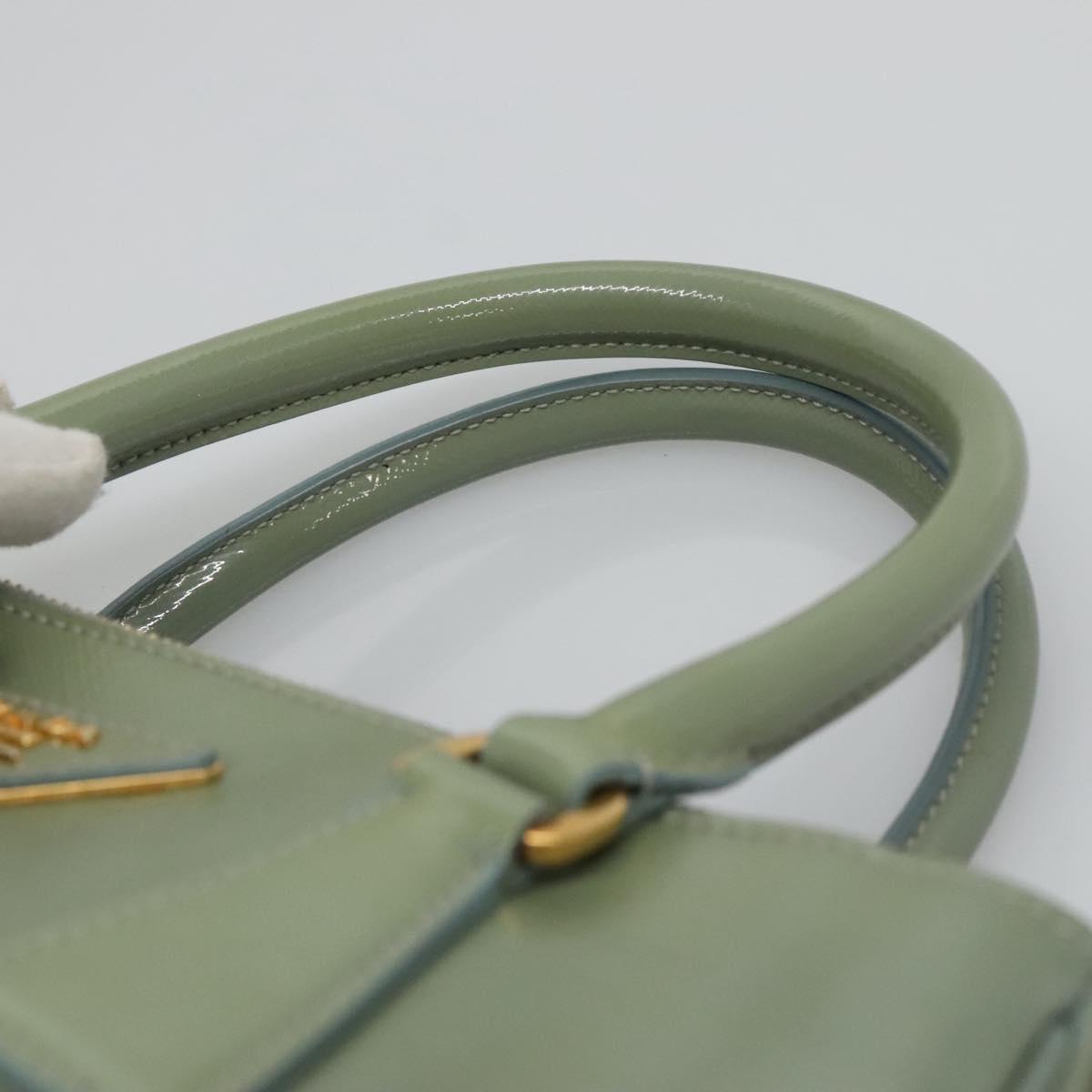 Prada Galleria, Green, Leather, handbag