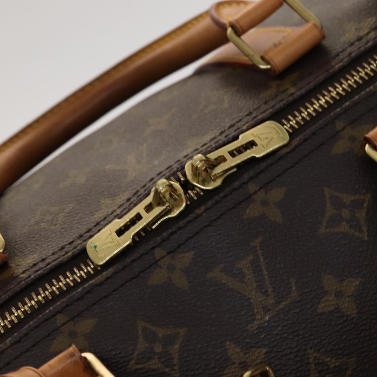 Louis Vuitton Keepall 60, Brown, Canvas, travel