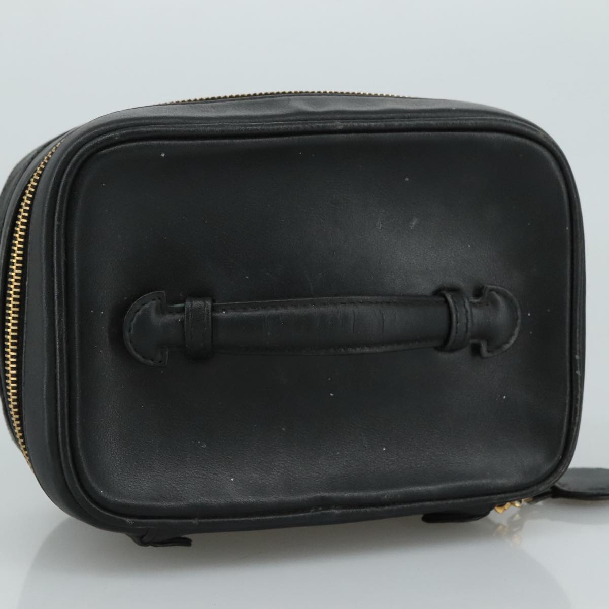 Chanel Vanity, Black, Leather, clutch