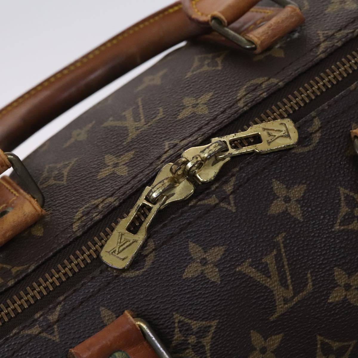 Louis Vuitton Keepall 55, Brown, Canvas, travel