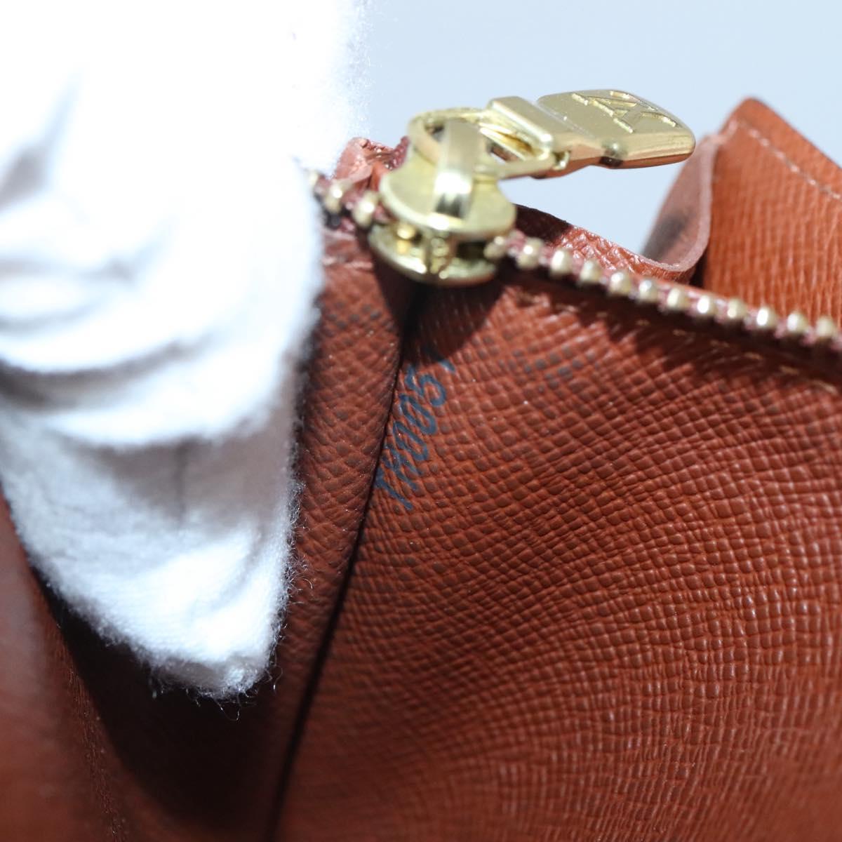 Louis Vuitton Porte Monnaie Credit, Brown, Canvas, wallet