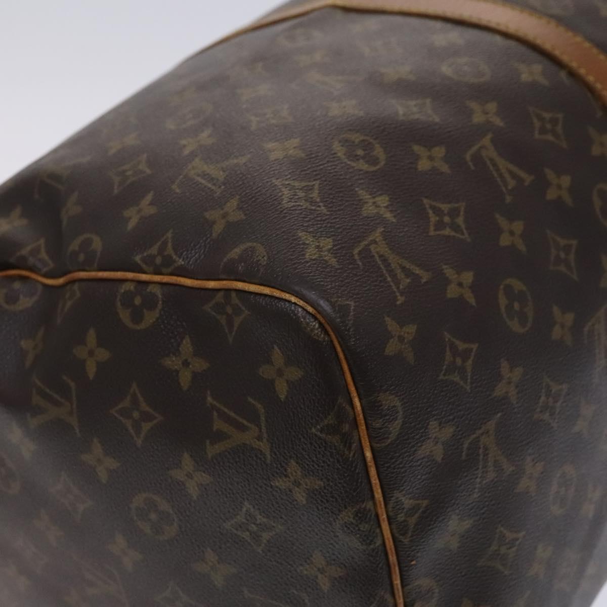 Louis Vuitton Keepall 55, Brown, Canvas, travel