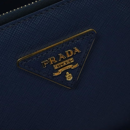 Prada Galleria, Blue, Leather, handbag