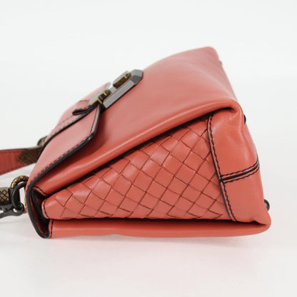 Bottega Veneta Piazza, Pink, Leather, handbag