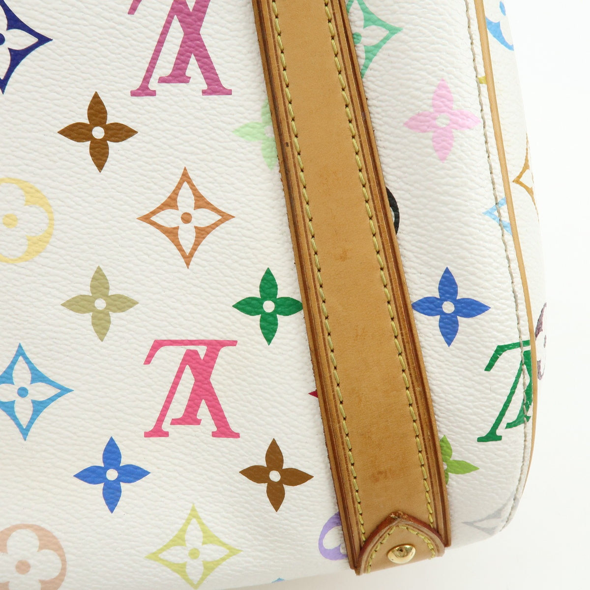 Louis Vuitton Priscilla Monogram Multicolor, White, Canvas, Handbag
