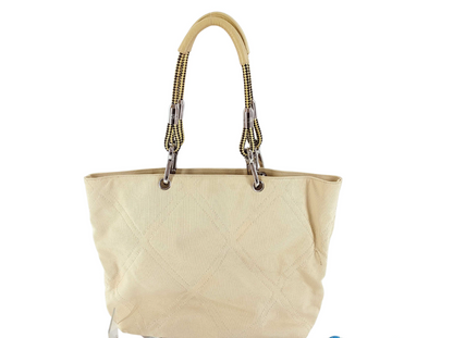 Chanel Vintage No. 5 Canvas, Beige, Canvas, Tote Bag