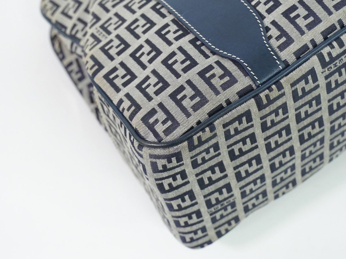 Fendi Vintage shoulderbag Canvas, Navy, Canvas, Shoulder Bag