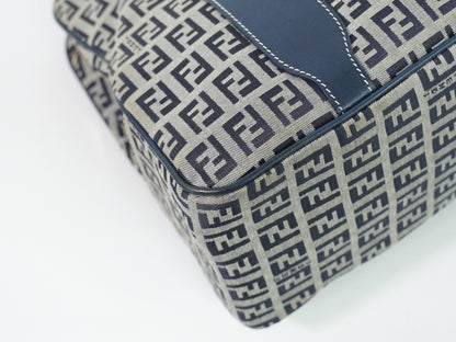Fendi Vintage shoulderbag Canvas, Navy, Canvas, Shoulder Bag