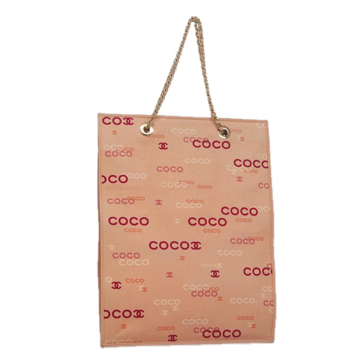 Chanel Coco Mark, Pink, Canvas, tote