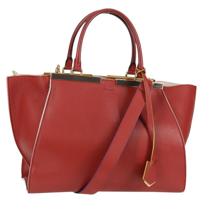 Fendi 3Jours, "BROWN,GOLD", Leather, tote