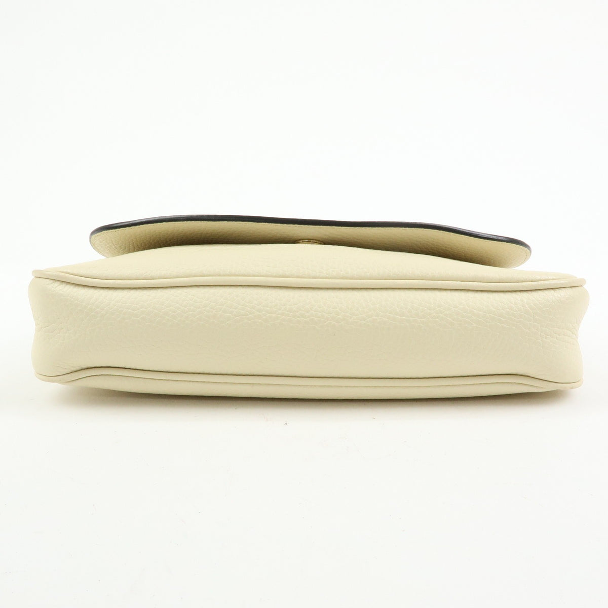 Gucci Soho Chain Leather, White, Leather, Crossbody Bag