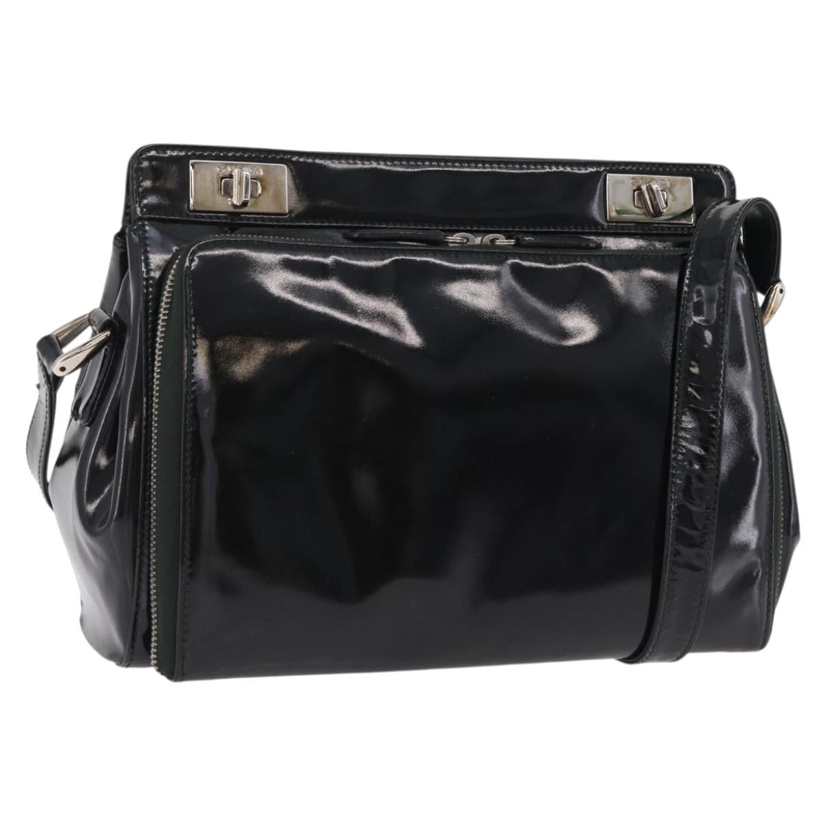 Gucci Shoulder Patent leather, Black, Patent Leather, Shoulder Bag