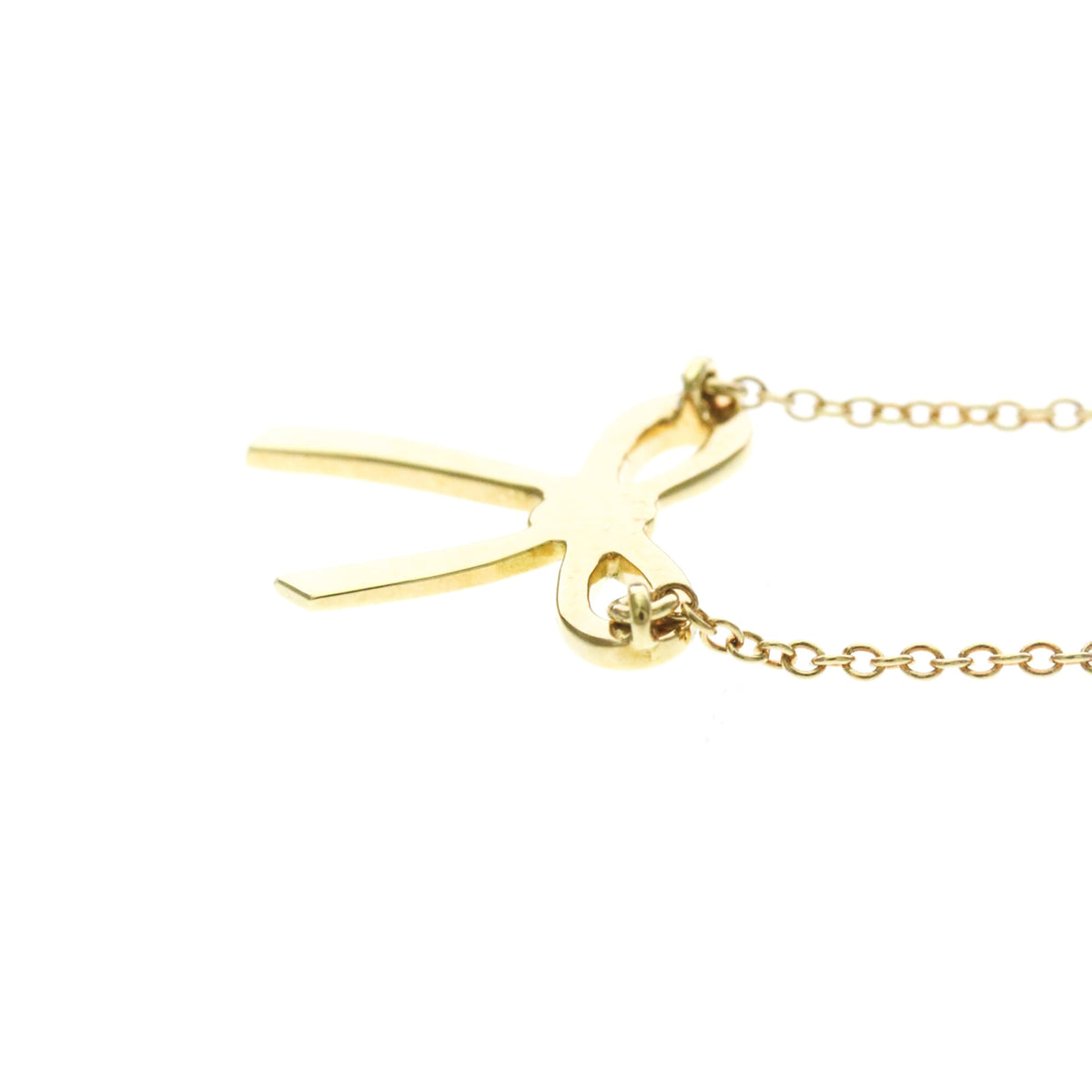 Tiffany & Co. Bow Pendant 18K Yellow Gold, Gold, Yellow Gold, Necklace