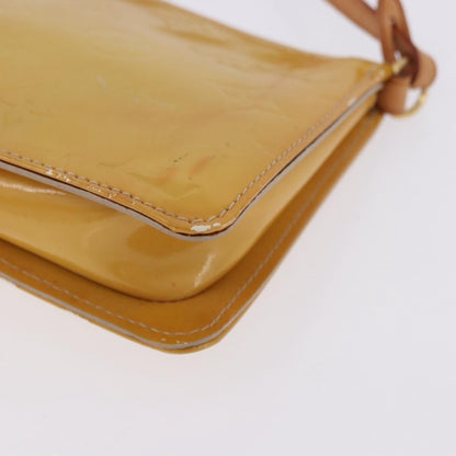 Louis Vuitton Lexington Pochette Monogram Vernis, Beige, Patent Leather, Clutch