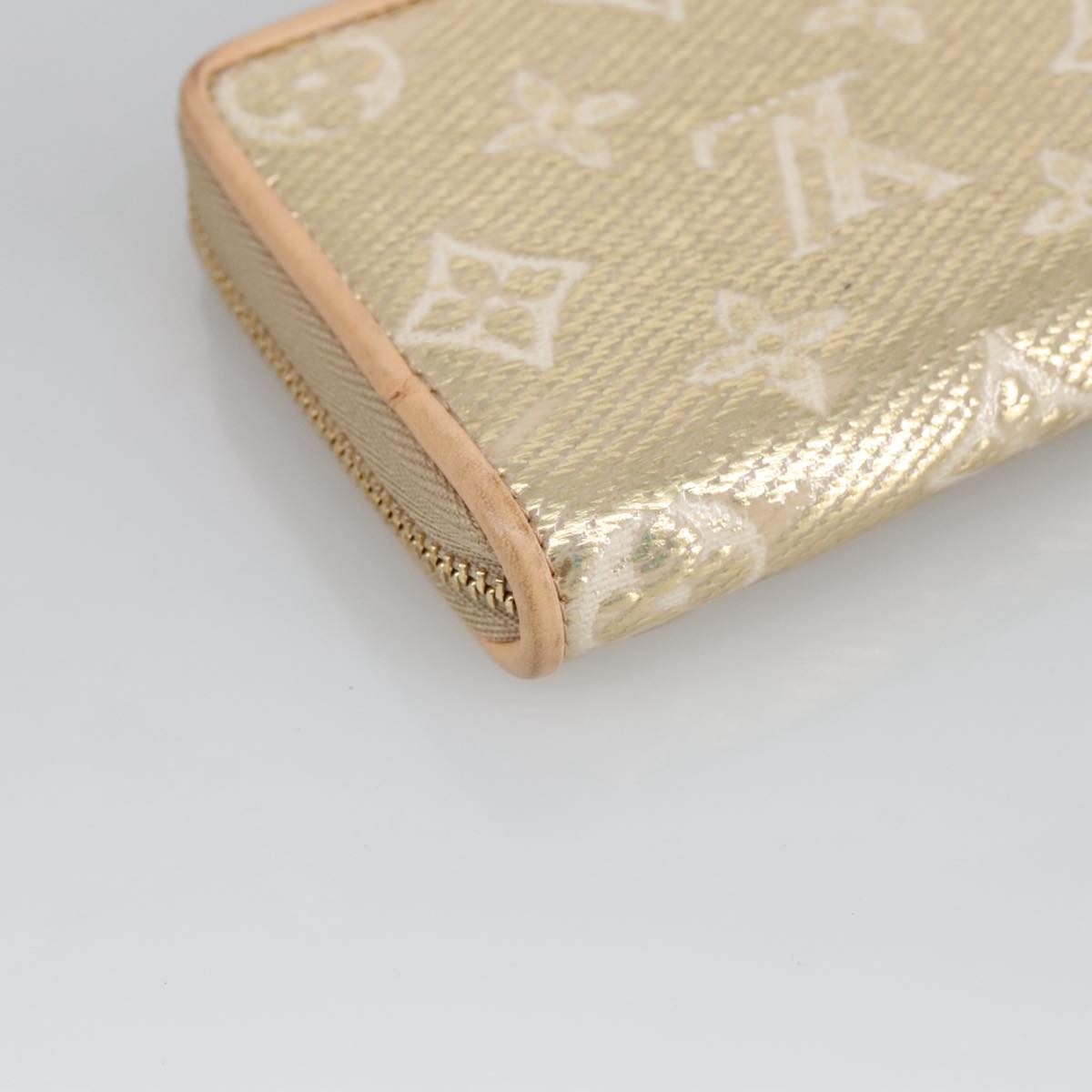 Louis Vuitton Zippy coin purse, Gold, Canvas, wallet