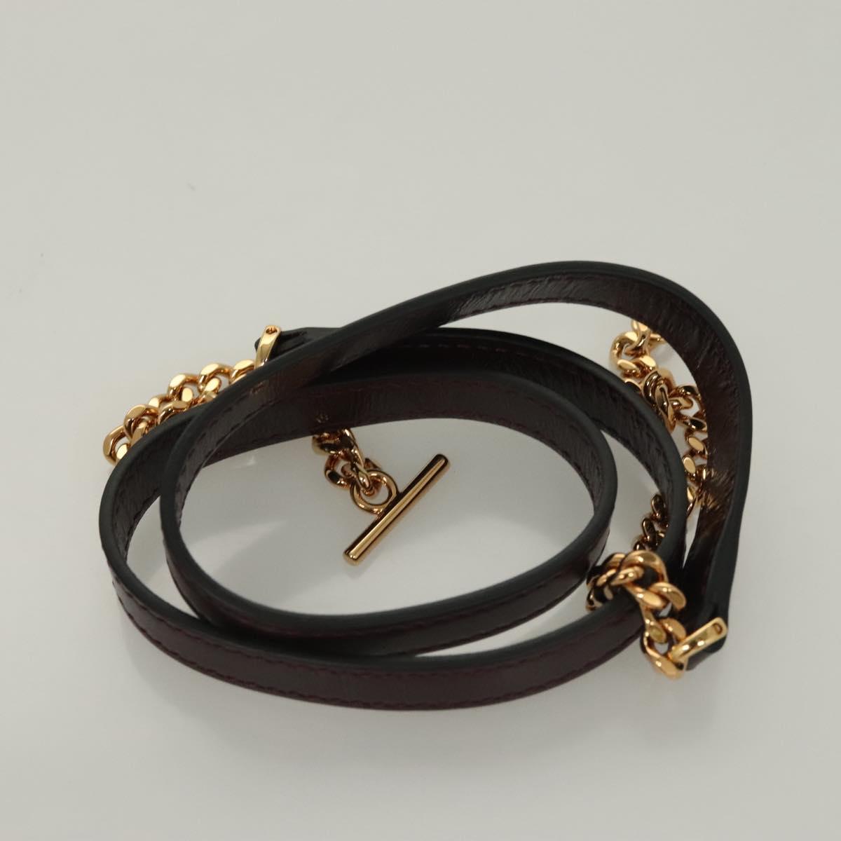 Versace, Brown, Leather, shoulder