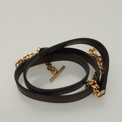 Versace, Brown, Leather, shoulder