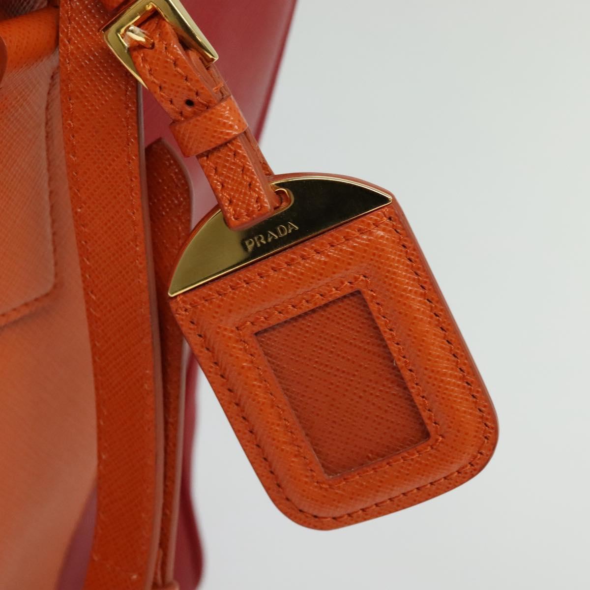 Prada Galleria, Orange, Leather, handbag