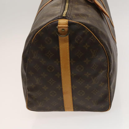 Louis Vuitton Keepall Bandouliere 55, Brown, Canvas, travel