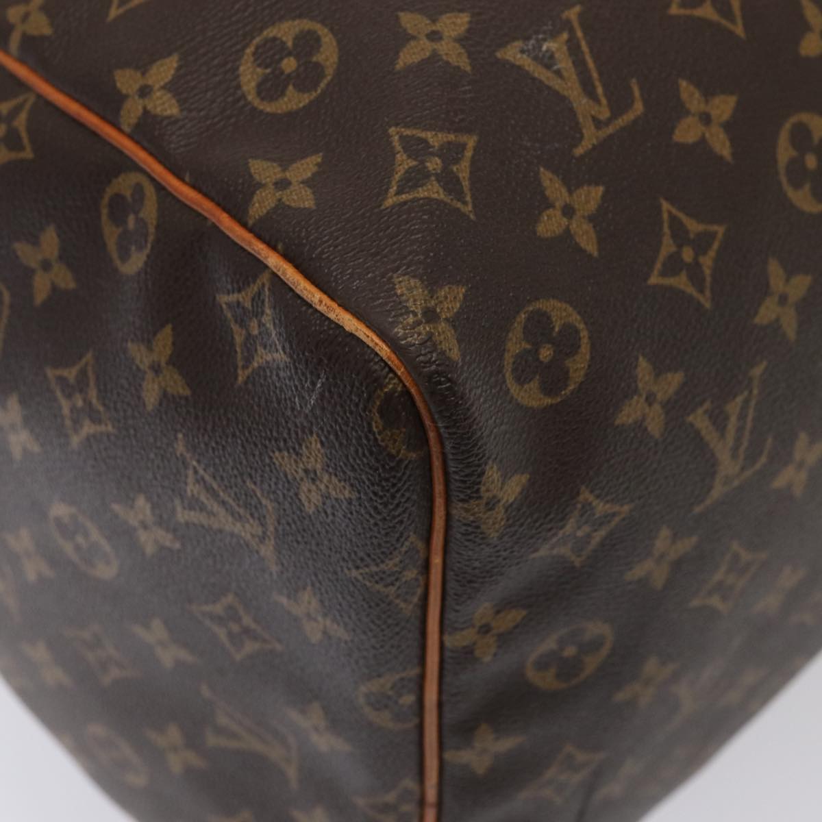 Louis Vuitton Keepall 60, Brown, Canvas, travel