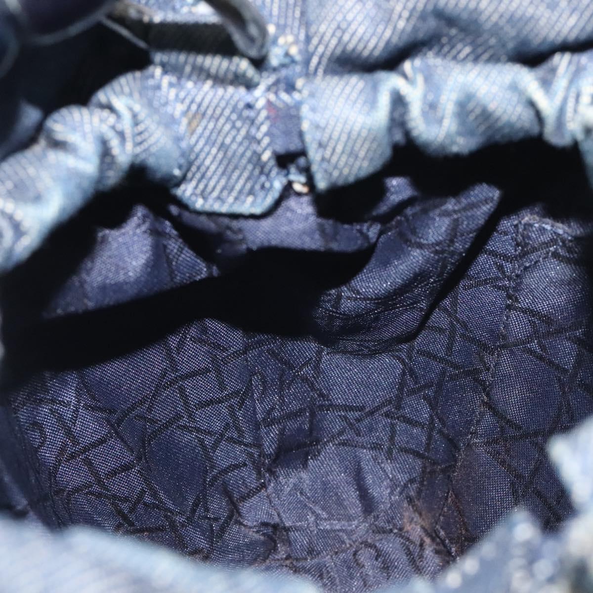 Dior Maris Pearl, Blue, Canvas, handbag