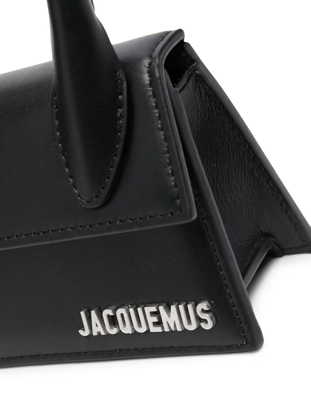 Jacquemus Le Chiquito Moyen Bag Leather, BLACK, LEATHER, Handbag
