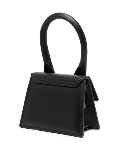 Jacquemus Le Chiquito Moyen Bag Leather, BLACK, LEATHER, Handbag
