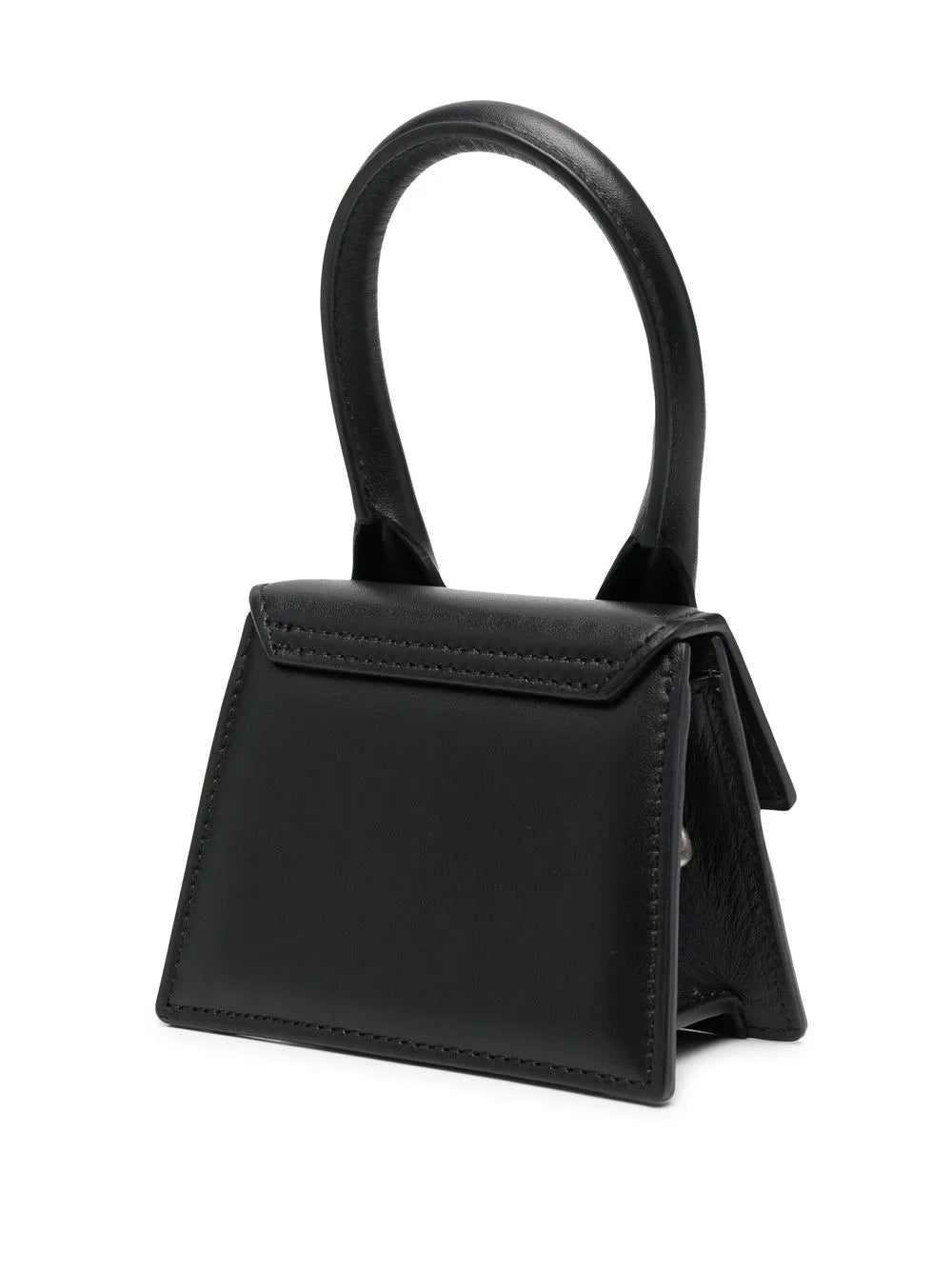 Jacquemus Le Chiquito Moyen Bag Leather, BLACK, LEATHER, Handbag