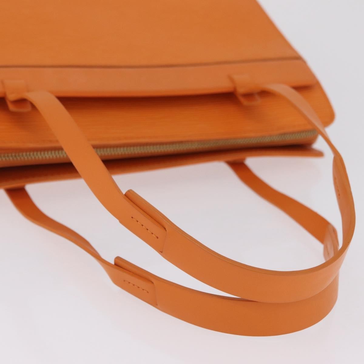 Louis Vuitton Croisette Damier with Braided Detail, Orange, Leather, Tote Bag