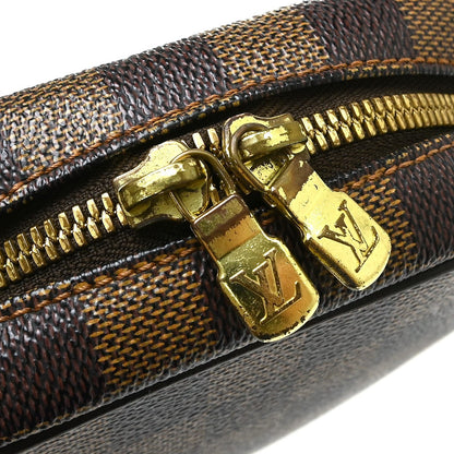 Louis Vuitton Ipanema Damier Ebene, Brown, Canvas, Shoulder Bag