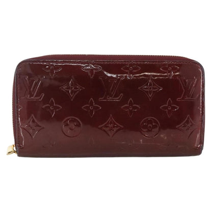 Louis Vuitton Zippy Leather, Red, Patent Leather, Wallet
